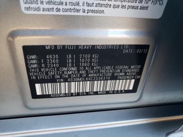 2012 Subaru Legacy 3.6R Limited