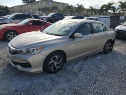 Honda Accord salvage cars for sale: 2016 Honda Accord LX