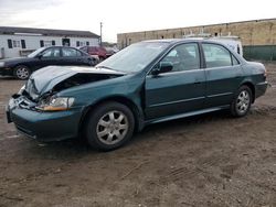 Honda Accord salvage cars for sale: 2002 Honda Accord EX