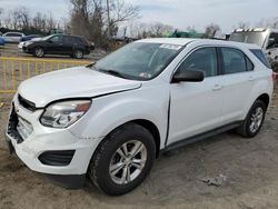 Chevrolet Equinox salvage cars for sale: 2016 Chevrolet Equinox LS