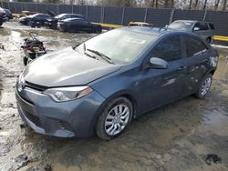 Toyota Corolla salvage cars for sale: 2015 Toyota Corolla L