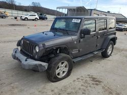 Jeep salvage cars for sale: 2016 Jeep Wrangler Unlimited Sport