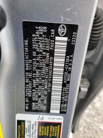 2017 Toyota Camry le