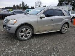 Mercedes-Benz salvage cars for sale: 2009 Mercedes-Benz ML 350