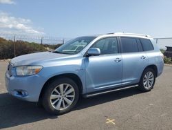 Toyota Highlander salvage cars for sale: 2008 Toyota Highlander Hybrid Limited