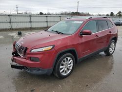 Salvage cars for sale from Copart Montgomery, AL: 2016 Jeep Cherokee Limited