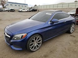 Mercedes-Benz c-Class salvage cars for sale: 2017 Mercedes-Benz C 300 4matic