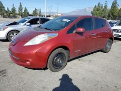 Salvage cars for sale from Copart Rancho Cucamonga, CA: 2013 Nissan Leaf S