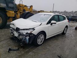 Subaru Impreza salvage cars for sale: 2018 Subaru Impreza Premium Plus