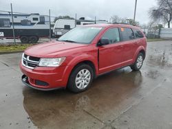 Dodge Journey salvage cars for sale: 2017 Dodge Journey SE