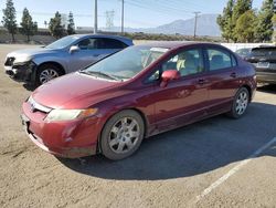 Salvage cars for sale from Copart Rancho Cucamonga, CA: 2008 Honda Civic LX