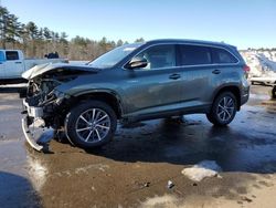 Toyota Highlander salvage cars for sale: 2017 Toyota Highlander Hybrid