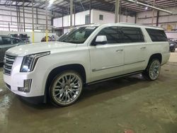 Cadillac Escalade salvage cars for sale: 2017 Cadillac Escalade ESV Platinum