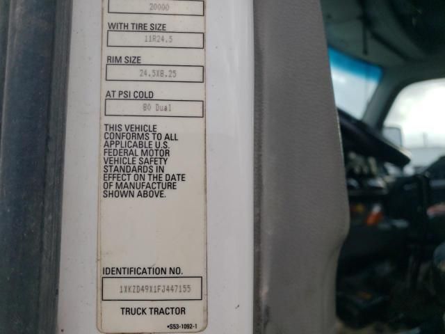 2015 Kenworth Construction T880
