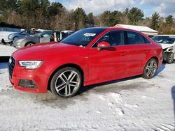 Salvage cars for sale from Copart Mendon, MA: 2017 Audi A3 Premium Plus