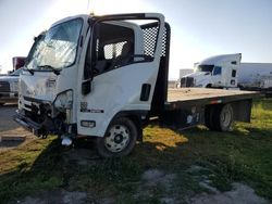 Salvage Trucks for sale at auction: 2017 Isuzu NPR Flatbed Truck