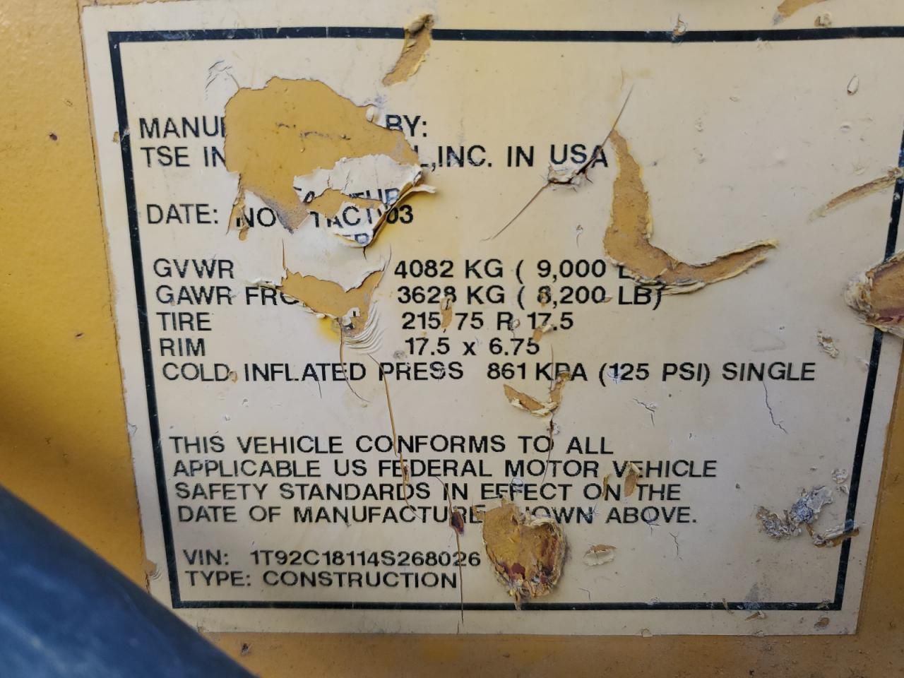 2004 Unknown 2004 TSE International Underground Cable Puller