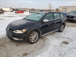 Volkswagen Golf salvage cars for sale: 2017 Volkswagen Golf Alltrack S