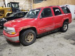 Chevrolet salvage cars for sale: 2002 Chevrolet Tahoe K1500