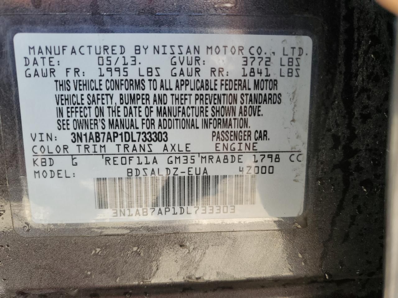 2013 Nissan Sentra s