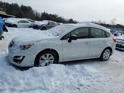 Salvage cars for sale from Copart Lyman, ME: 2015 Subaru Impreza