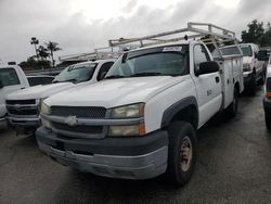 Chevrolet Silverado c2500 Heavy dut Vehiculos salvage en venta: 2003 Chevrolet Silverado C2500 Heavy Duty