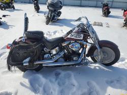 Salvage motorcycles for sale at Elgin, IL auction: 1993 Harley-Davidson Flstf