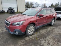 Subaru Outback salvage cars for sale: 2018 Subaru Outback 2.5I Premium