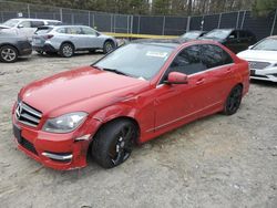 Mercedes-Benz salvage cars for sale: 2014 Mercedes-Benz C 300 4matic