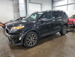 Ford Explorer salvage cars for sale: 2015 Ford Explorer XLT