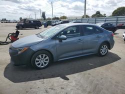 Toyota Corolla salvage cars for sale: 2021 Toyota Corolla LE