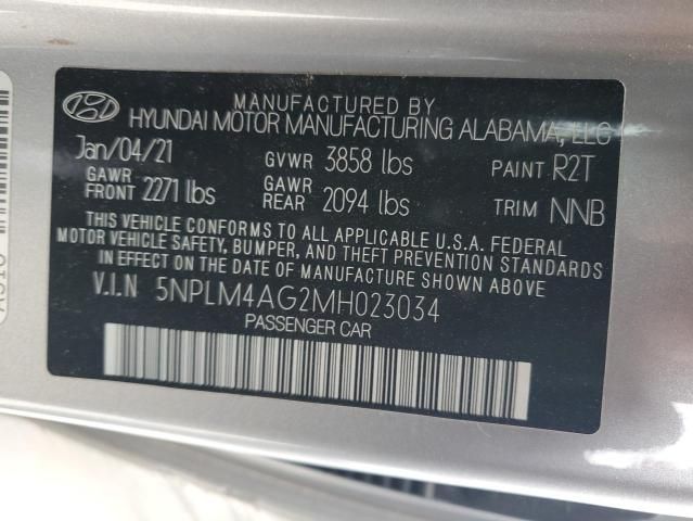 2021 Hyundai Elantra SEL
