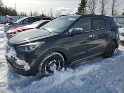 Salvage cars for sale from Copart Bowmanville, ON: 2017 Hyundai Santa FE Sport