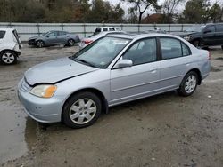 Honda Civic salvage cars for sale: 2002 Honda Civic EX