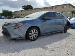 Toyota Corolla salvage cars for sale: 2020 Toyota Corolla LE