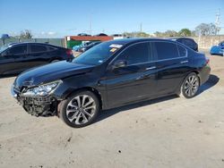 Honda Accord salvage cars for sale: 2015 Honda Accord Sport