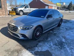 Mercedes-Benz s-Class salvage cars for sale: 2021 Mercedes-Benz S 580 4matic