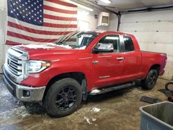 Toyota Tundra salvage cars for sale: 2019 Toyota Tundra Double Cab Limited