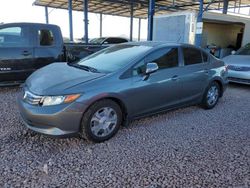 Honda Civic salvage cars for sale: 2012 Honda Civic Hybrid