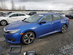 Salvage cars for sale from Copart Arlington, WA: 2016 Honda Civic Touring