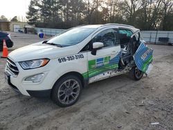 Vehiculos salvage en venta de Copart Knightdale, NC: 2021 Ford Ecosport Titanium