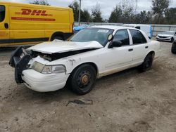 Salvage cars for sale from Copart Midway, FL: 2010 Ford Crown Victoria Police Interceptor