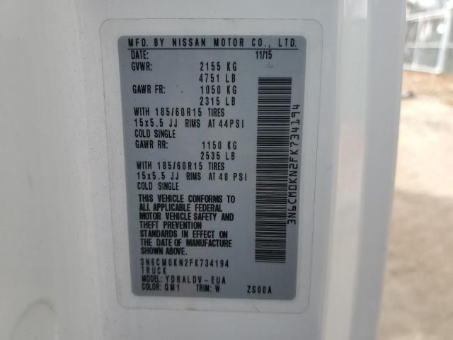 2015 Nissan NV200 2.5S