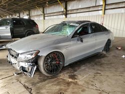 Mercedes-Benz salvage cars for sale: 2018 Mercedes-Benz C 63 AMG-S