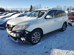 Salvage cars for sale from Copart Bowmanville, ON: 2015 Nissan Pathfinder S