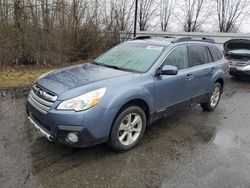 Salvage cars for sale from Copart Arlington, WA: 2013 Subaru Outback 2.5I Limited