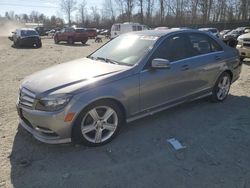 Mercedes-Benz salvage cars for sale: 2011 Mercedes-Benz C 300 4matic