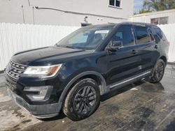 Ford Explorer salvage cars for sale: 2017 Ford Explorer XLT