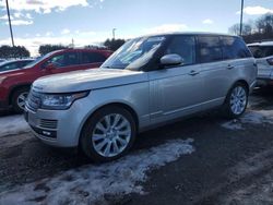 Salvage cars for sale from Copart East Granby, CT: 2016 Land Rover Range Rover Supercharged
