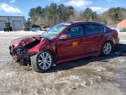 Salvage cars for sale from Copart Mendon, MA: 2013 Subaru Legacy 3.6R Limited